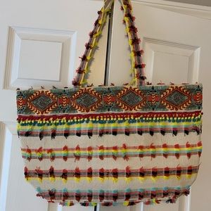 Navajo Beaded Large Tote Bag